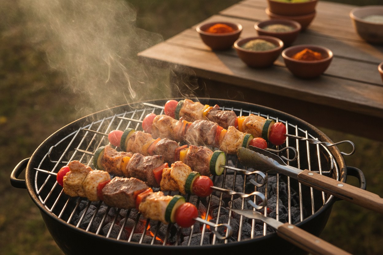 Barbekü ve Izgara Teknikleri — açık ateşte pişirme